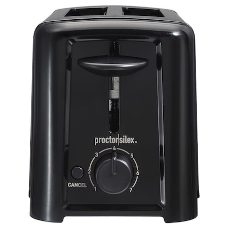 Hamilton Beach Hamilton Beach Proctor Silex Plastic Black 2 slot Toaster 6.2 in. H X 5.3 in. W X 10.3 in. D 22624